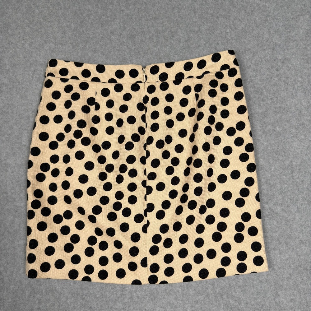 J. Crew Polka Dot Mini Skirt Size 4 Casual Work Career Academia Business Casual - Picture 9 of 10